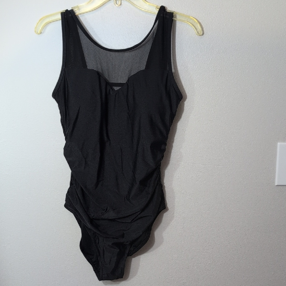 Black One-Piece Swimsuit